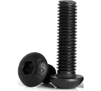 Винт Море-Метизов ISO 7380 высокопрочный 10.9 оксидированный M16х60 мм,5 шт VINT738016605M