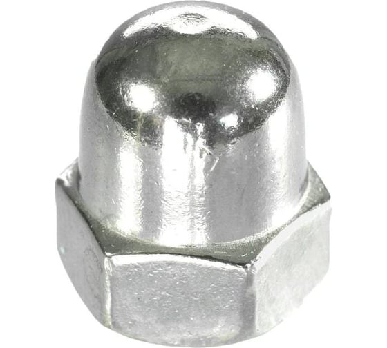 Гайка колпачковая Море-Метизов DIN 1587 цинк M5 GAYKA1587М5С100М 1