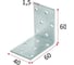 Крепежный уголок равносторонний BlackWeld 60х60х40 ОЦ, (150 шт) 145266 2