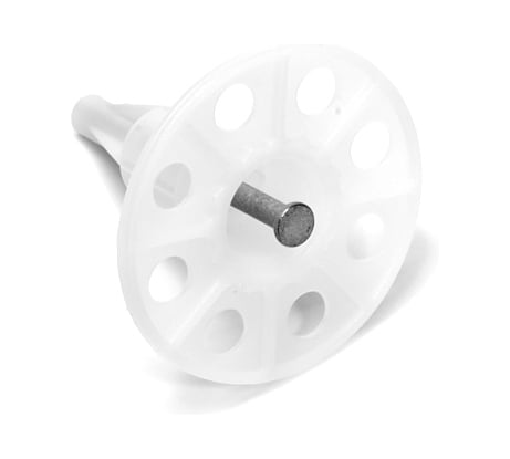 Тарельчатый дюбель гриб с кованым гвоздем для монтажных пистолетов FEDAST IN50-BP (200 шт/уп) FD50IN-BP