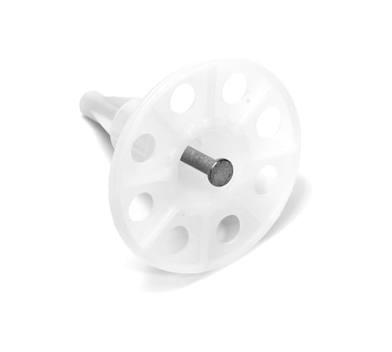 Тарельчатый дюбель гриб с кованым гвоздем для монтажных пистолетов FEDAST IN50-BP (200 шт/уп) FD50IN-BP 1