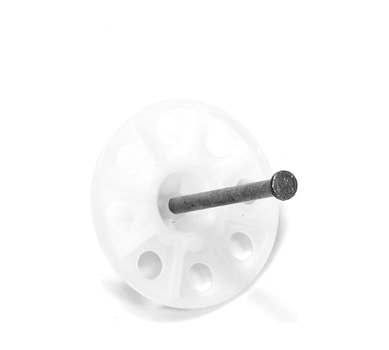 Тарельчатый дюбель гриб с кованым гвоздем для монтажных пистолетов FEDAST IN20-BP (250 шт/уп) FD20IN-BP 1