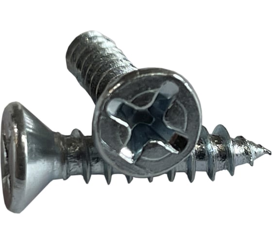 Саморез ZAMETAL 4,8x50 с потайн. гол., крест. шлиц, DIN 7982, оц., уп. 250 шт. ZA100848