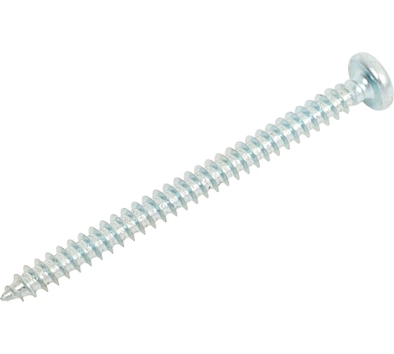 Саморез ZAMETAL 3,9x50 с полукруг. гол., крест. шлиц, DIN 7981, оц., уп. 200 шт. ZA521651