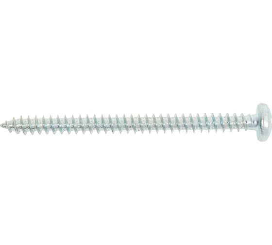 Саморез ZAMETAL 3,9x50 с полукруг. гол., крест. шлиц, DIN 7981, оц., уп. 200 шт. ZA521651