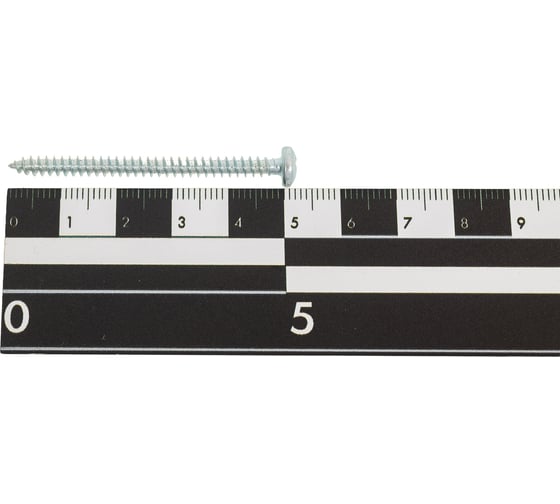 Саморез ZAMETAL 3,9x50 с полукруг. гол., крест. шлиц, DIN 7981, оц., уп. 200 шт. ZA521651