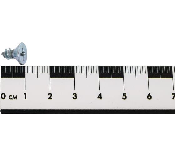 Саморез ZAMETAL 4,8x9,5 с потайн. гол., крест. шлиц, DIN 7982, оц., уп. 1000 шт. ZA100794