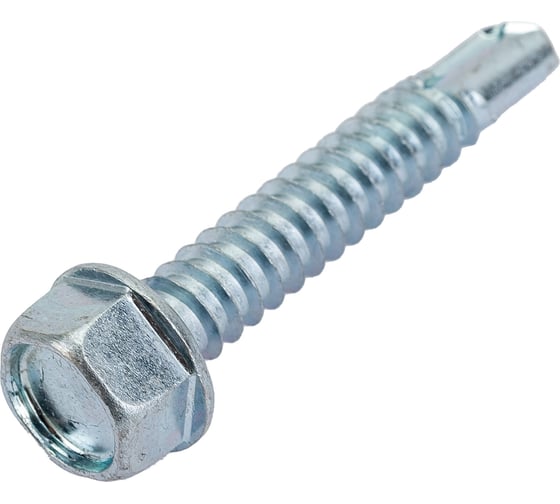 Саморез ZAMETAL 6,3x38 со сверлом и шестигранн. головкой, DIN 7504K, оц., уп. 200 шт. ZA081641