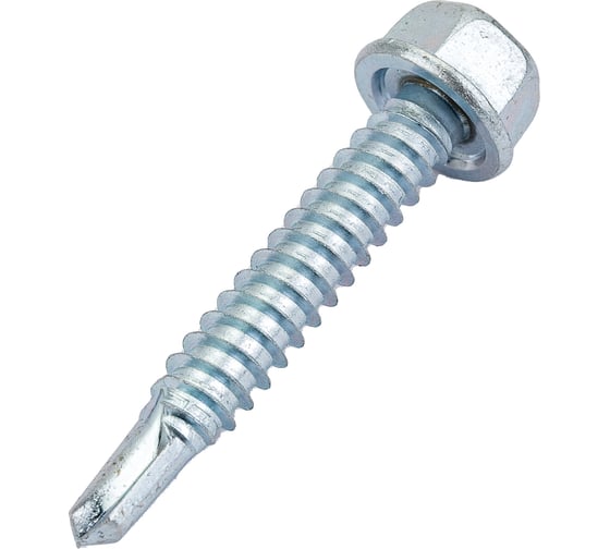 Саморез ZAMETAL 6,3x38 со сверлом и шестигранн. головкой, DIN 7504K, оц., уп. 200 шт. ZA081641