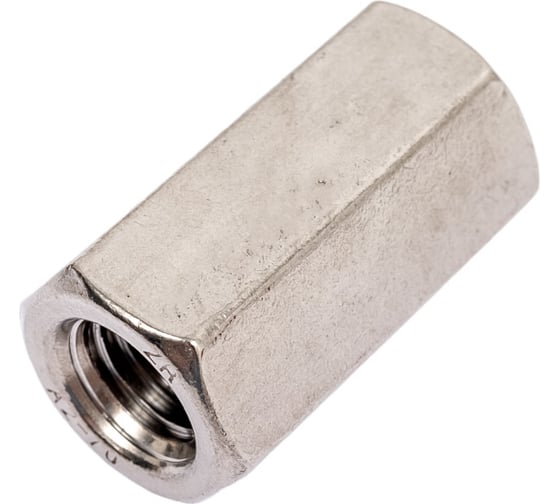 Гайка DINFIX DIN 6334, соединительная/удлиняющая, нерж. А2, М12 00-00001454