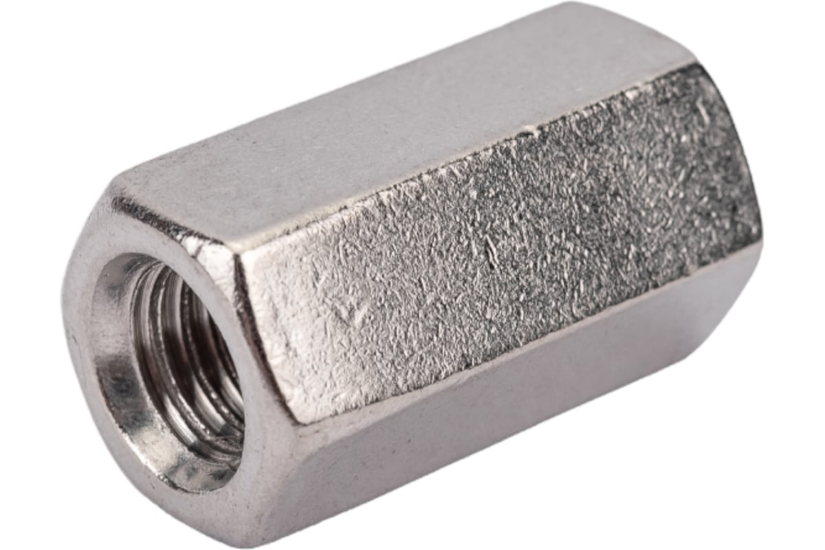 Гайка DINFIX DIN 6334, соединительная/удлиняющая, нерж. А2, М8, 10 шт ...