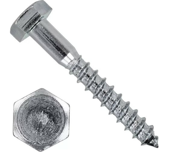 Шурупы KITKREP 8х90 для лаг и реек, шестигр. цинк, 550 шт. DHW80090G 1