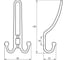 Крючок Brante H3205CP хром комплект 4 штуки 658490 2