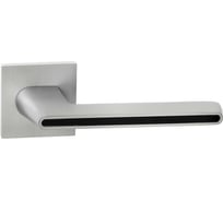 Ручка дверная межкомнатная VETTORE на тонком основании R21.190 MCP/BL матовый хром/чёрная вставка 20432