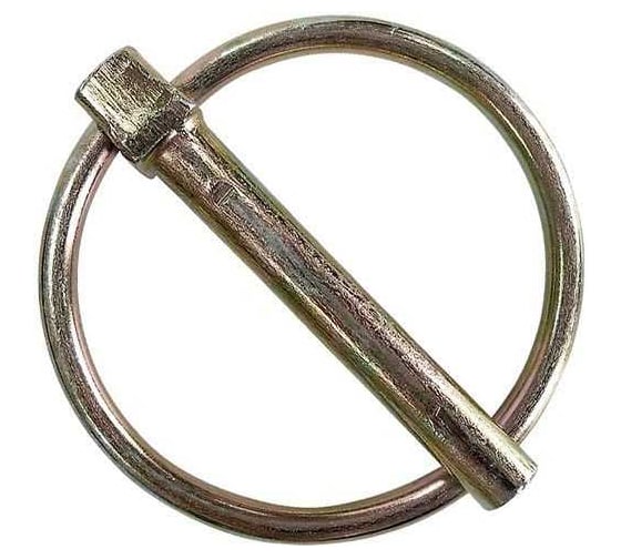 Шплинт ЦКИ с кольцом DIN11023 D6 L=42мм цинк желтый 10шт 83357 1