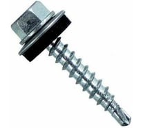 Саморез кровельный ЦКИ по металлу KRS 6.3х80 сверлоконечный, цинк 10шт 38774