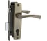 Замок врезной BASARA для межкомнатных и входных дверей 1323 AB бронза, в комплекте с ручкой 40113 1
