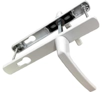 Дверные ручки алюминиевые на планке, белый RAL 9016 Vantage V1-85W