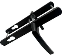 Дверные ручки алюминиевые на планке, черный RAL 9005 Vantage V1-92BL