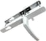 Дверные ручки алюминиевые на планке, белый RAL 9016 Vantage V1-92W 1