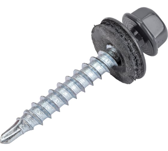 Кровельный саморез цинк 4,8x35 RAL 7024 сверло 250 шт Gigant G-124109 1