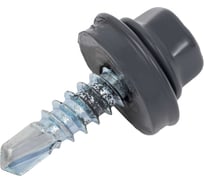 Gigant Кровельный саморез цинк 4,8х19 RAL 7024 сверло 400 шт G-124111