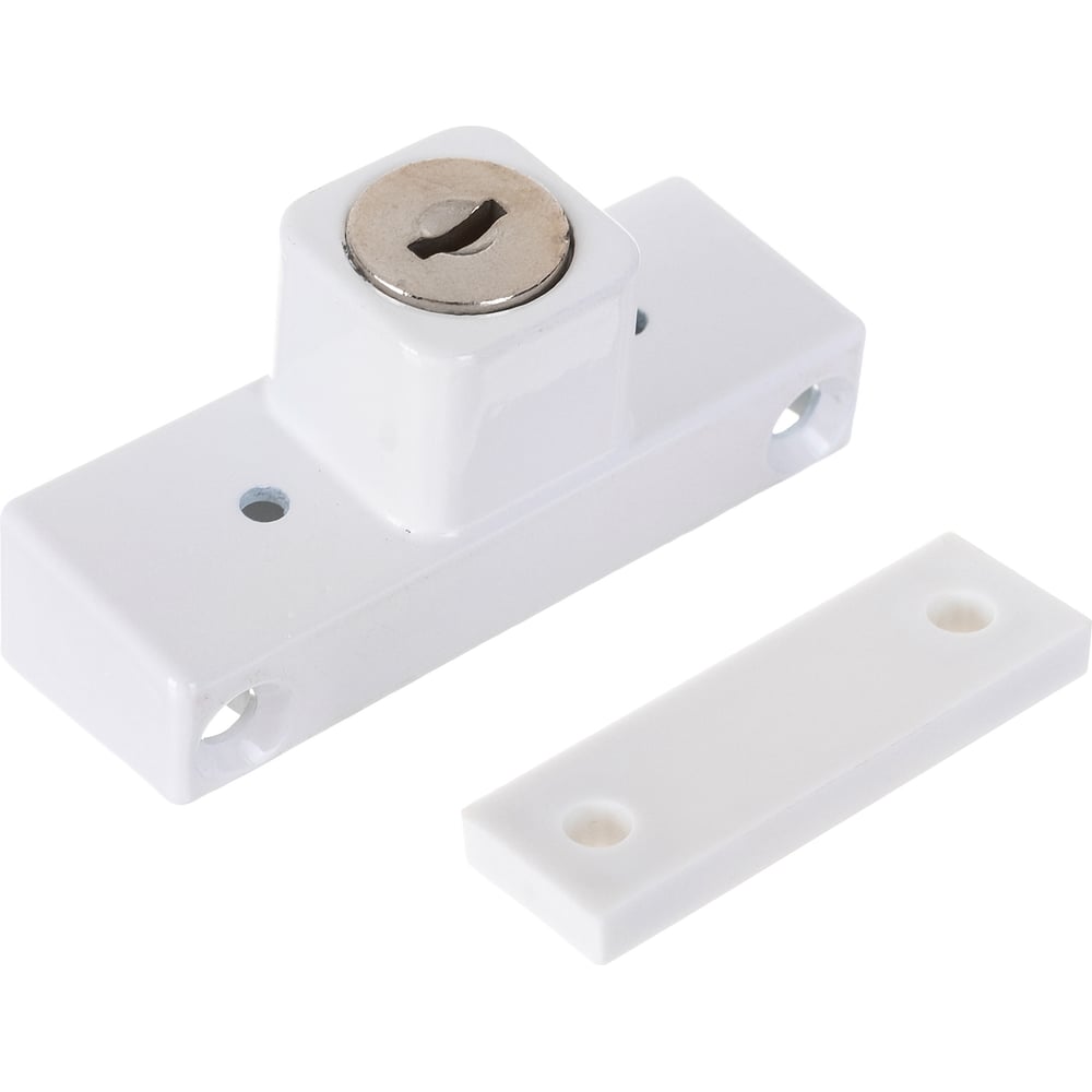 Блокирующий замок для ПВХ окон DORF с ключом 2 ключа, белый WBL-01 ...