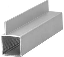 Труба квадратная с ребром АЛТЕРВИА 25Х25 A252511X800