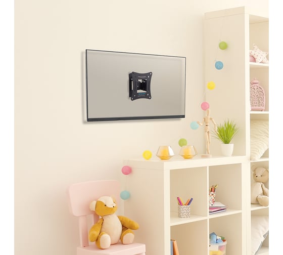 Кронштейн для LED/LCD телевизоров TUAREX 10"-32", max 15 кг, настенный ALTA-102 black