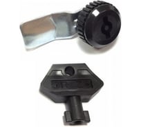 Замок щитовой НАЮ ключ бабочка - пластик, прямой ригель MS-705-1 ПК