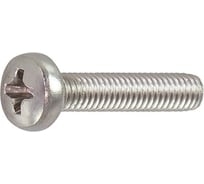 Винт Евразия DIN 7985 А2 полукруглая голова крест шлиц M6x20, нержавеющая сталь (25шт.) 4687207142809