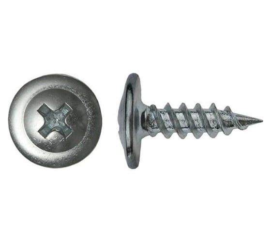 Саморез Евразия с прессшайбой 4.2x50 , гальван. цинк (800шт.) 4687207144544 1