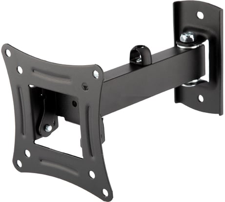 Кронштейн для телевизора REXANT 13-37 дюймов, наклонно-поворотный, одно колено HOME 38-0053