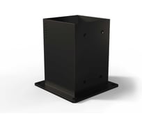 Опора для бруса LUVON 100х100мм усиленная, чёрная, 1шт 00048