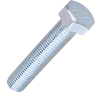 Болт Стройбат DIN 933 М16x 80, белый цинк 10 шт, 615300