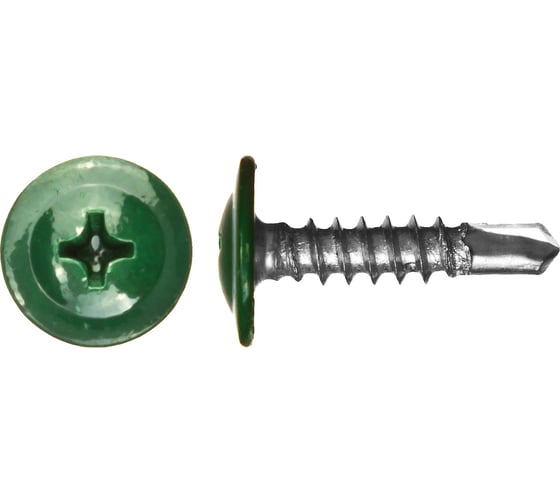 Саморез КРЕП-КОМП ПШС сверло 4,2x19 RAL6020, 1000 шт. пшс196020 1