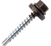 Саморез ADMIRAL STARS кровельный ЦВЕТ Admiral Stars Фас (5,5х25 RAL 8017 тк фас 100 шт) 54393398