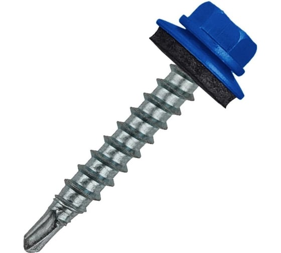 Саморез ADMIRAL STARS кровельный ЦВЕТ Admiral Stars Фас (4,8х35 RAL 5005 яс фас 50 шт) 54393533 1