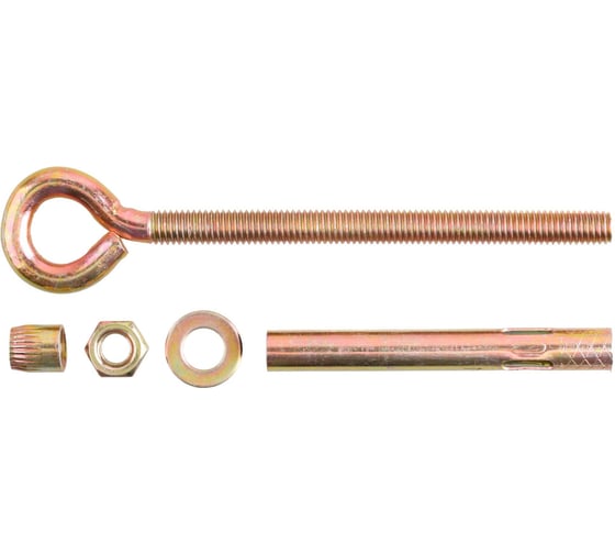 Анкерный болт с кольцом Стройбат 10x120 (цинк 30 шт) 577900 1