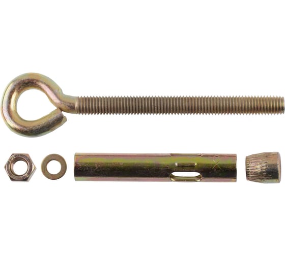 Анкерный болт с кольцом Стройбат 12x100 (цинк 20 шт) 577910 1
