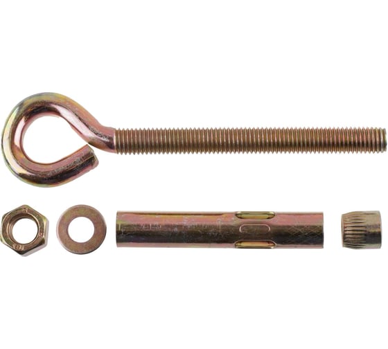 Анкерный болт с кольцом Стройбат 16x130 (цинк 20 шт) 577950 1