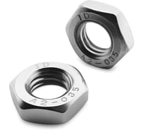 Гайка KREPFIELD нержавеющая сталь, М12 DIN 439 А2 шестигранная низкая 8 шт. 439А2ГАЙКАМ12-8