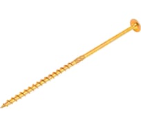 Саморез конструкционный Госкреп универсальный 8,0 x 140 желт.,пресс-шайба TX40, Bullit (уп=450шт) 9990140606