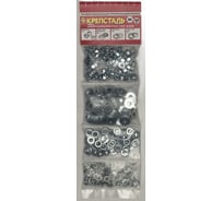 Набор оцинкованных гаек, шайб М6 . 400 шт. Крепсталь NBG000044