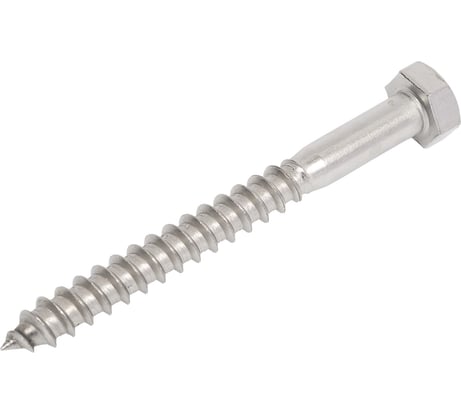 Шуруп Госкреп DIN 571 нерж. 8х80, 4 шт, тк=10, 14-0022097