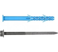 Дюбель фасадный Госкреп 10х60 с шурупом и антикоррозийным покрытием ТДЦ, 4 шт, подвес, тк=10, 15-0012393