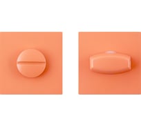 Сантехническая завертка к ручкам Аллюр ART COLOR BK-S2 LC(C6230) светло-коралловый 17707