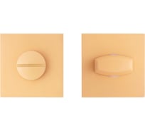 Сантехническая завертка к ручкам Аллюр ART COLOR BK-S2 LY(C6200) песочный 17704