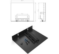 Кронштейн Metal Design для роутера, черный АрсеналЪ AR19ROUT955-06