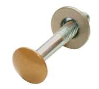 Болт декоративный 8х50, шайба, гайка (30 компл. по 5 шт.) золото